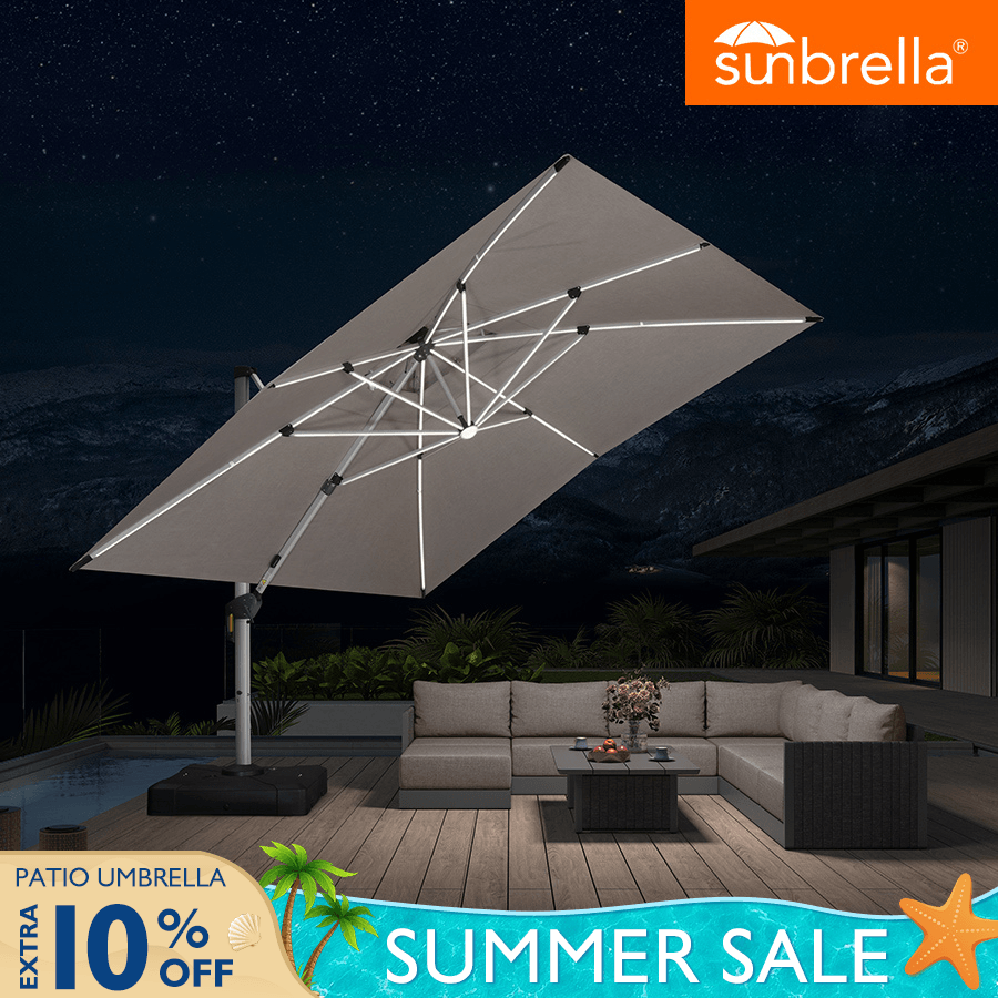 Solar-Lit Patio Umbrellas: Charging, Controls, and Service