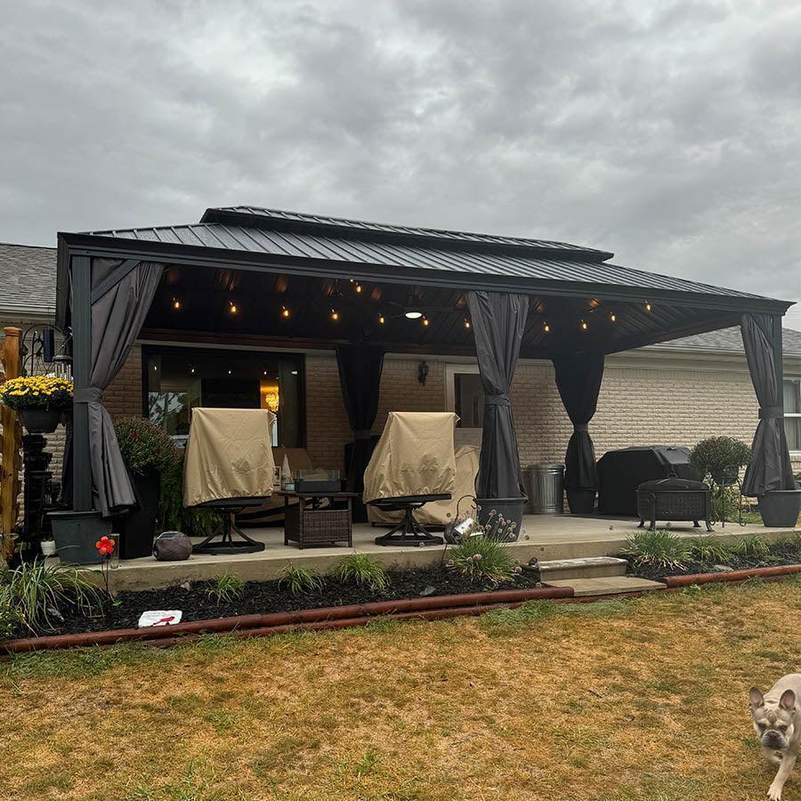 Gazebo or Canopy? Compare Permanence, Setup, and Weather Protection