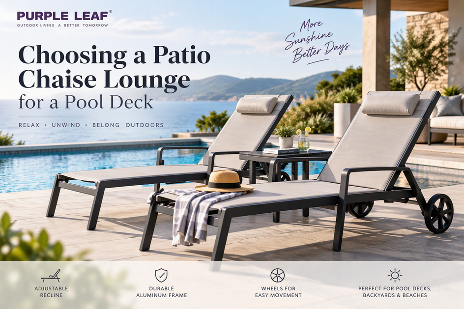 Choosing a Patio Chaise Lounge for a Pool Deck