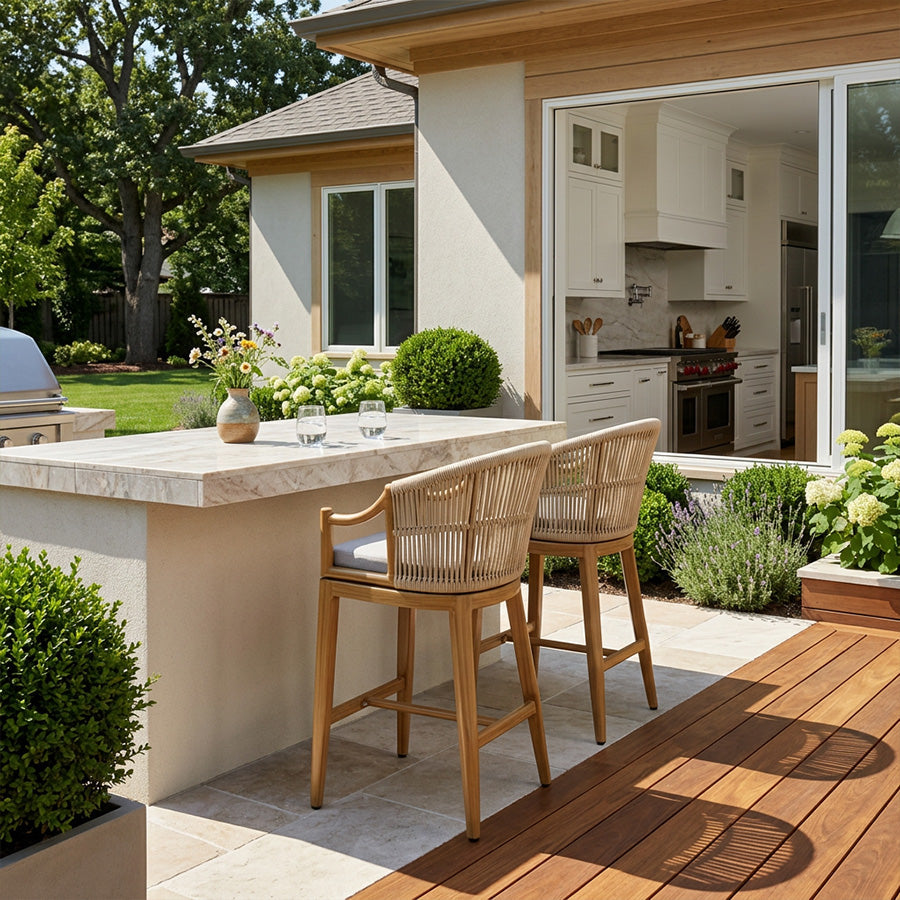 Outdoor Bar Stool Fit: Seat Height and Spacing