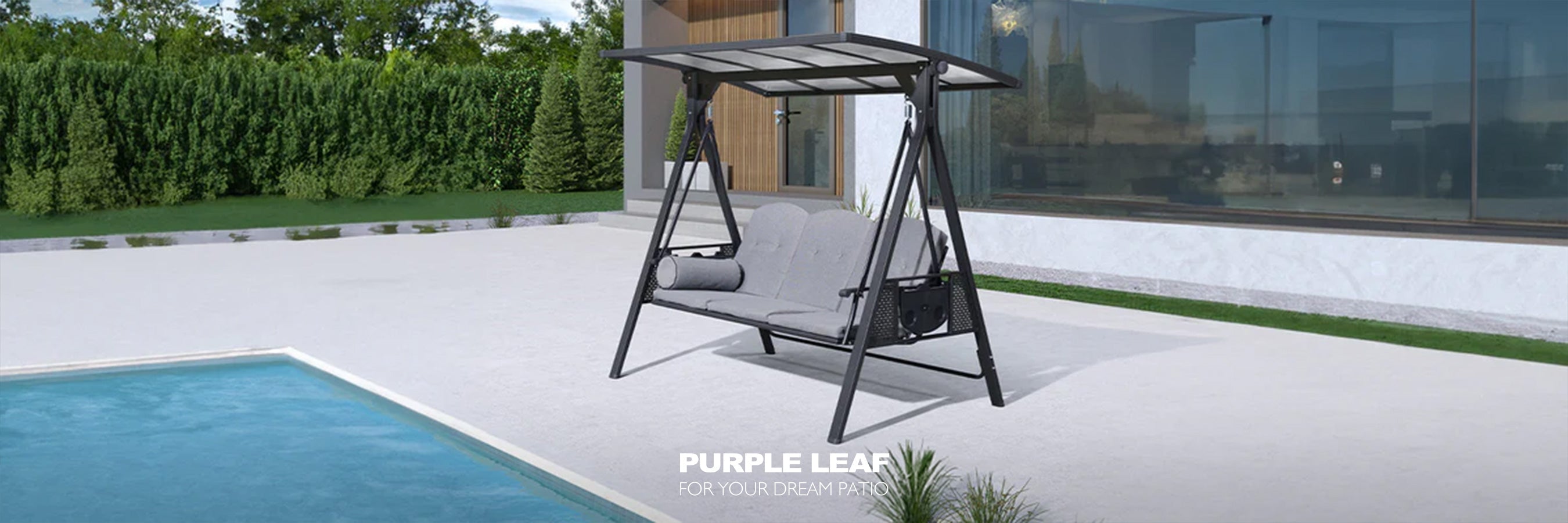 PURPLE LEAF Outdoor Swing Chair Collection.