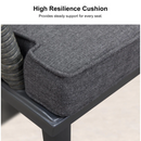 PURPLE LEAF Patio Gazebo with Aluminum Frame Grey Dining Sets-Bundle Set