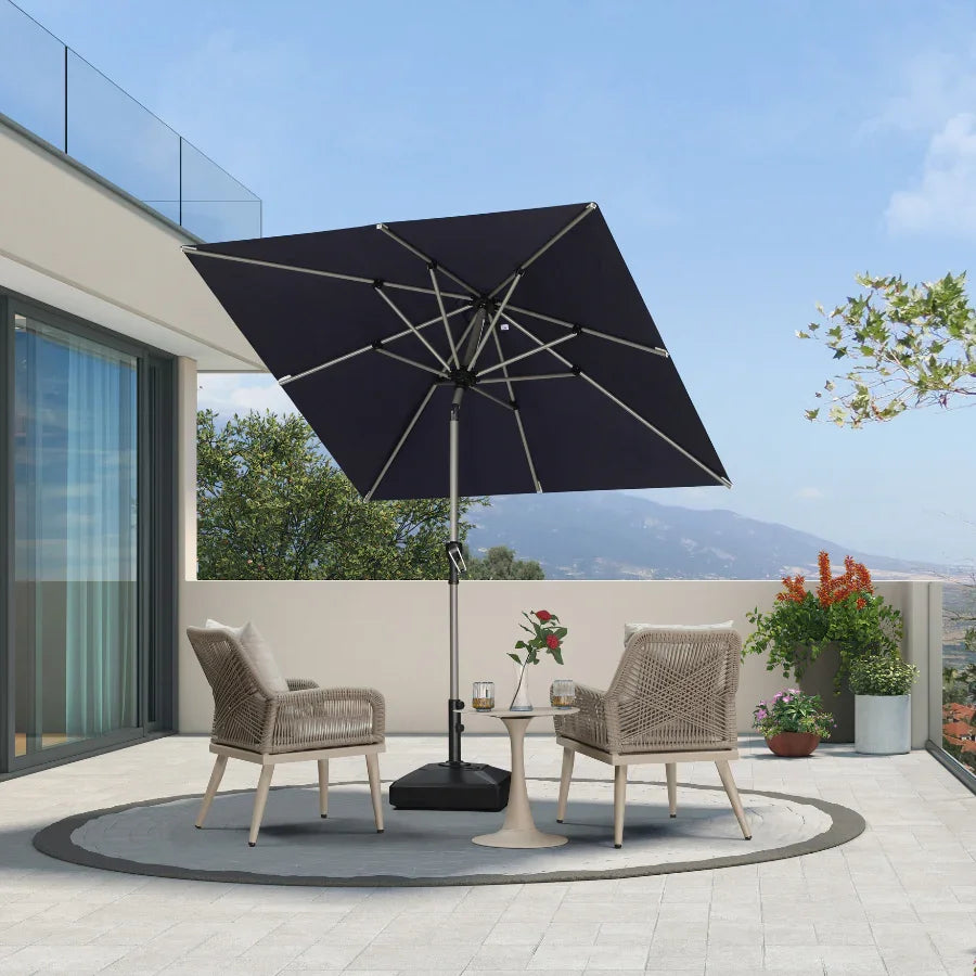 Deluxe Aluminum Patio Market Umbrella