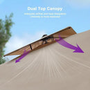 PURPLE LEAF Large Rectangular Porch Umbrella Outside Cantilever Patio Yard Umbrella
