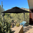PURPLE LEAF Double Top 360 Degree Rotation 9 ft / 10 ft / 11 ft / 12 ft Square Patio Classic Umbrella - Purple Leaf Garden