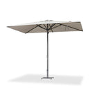 PURPLE LEAF Semi-Auto Outdoor Market Table Umbrella with Heavy-Duty Fabric