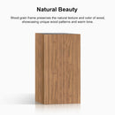 PURPLE LEAF Hardtop Gazebo for Patio Wood Grain Galvanized Steel Frame Awning with String Lights-milky