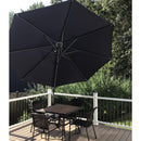 【Outdoor Idea】PURPLE LEAF Pool Umbrella, Cantilever Patio Umbrella, Free Umbrella Cover