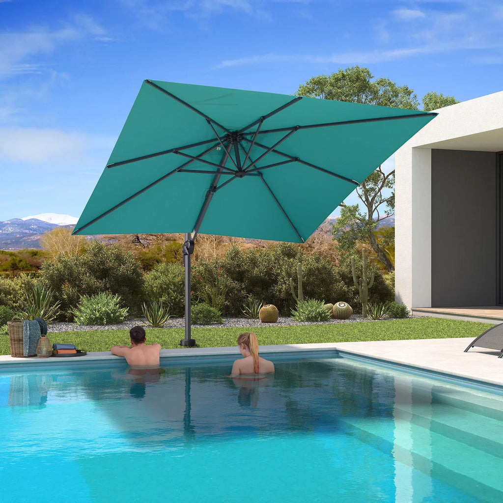 at leisure patio umbrella AreShark 9ft 3 Tiers with Solar Lights, Outdoor Umbrella w/ 32 LED Lights&8 Sturdy Ribs, Table Umbrella for Deck, Backyard, Pool (Beige) : Patio, Lawn & Garden aluminum frame Purple Leaf 8'x8' Offset Cantilever