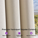 PURPLE LEAF Deck Gazebo Champagne Hardtop Metal Frame Double Roof with Curtains and Netting with Lights-clear