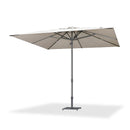 PURPLE LEAF Semi-Auto Outdoor Market Table Umbrella with Heavy-Duty Fabric