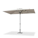 PURPLE LEAF Semi-Auto Outdoor Market Table Umbrella with Heavy-Duty Fabric