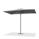 PURPLE LEAF Semi-Auto Outdoor Market Table Umbrella with Heavy-Duty Fabric