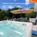 PURPLE LEAF Premium Patio Umbrella Classic SUNBRELLA Cantilever Umbrellas