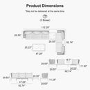 PURPLE LEAF Melben Patio Conversation Set Light Grey Outdoor Aluminum Modern Wicker Sofa Chairs Sets for Balcony Yard Porch