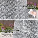PURPLE LEAF Semi-Auto Outdoor Market Table Umbrella with Heavy-Duty Fabric