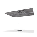 PURPLE LEAF Semi-Auto Outdoor Market Table Umbrella with Heavy-Duty Fabric