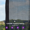 PURPLE LEAF Grey Hardtop Gazebo with Heavy Duty Galvanized Steel Double Roof with String Lights-clear