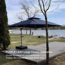 PURPLE LEAF Large Rectangular Porch Umbrella Outside Cantilever Patio Yard Umbrella