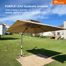 PURPLE LEAF Premium Patio Umbrella Classic SUNBRELLA Cantilever Umbrellas