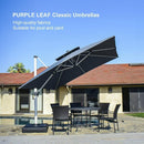 Clearance - PURPLE LEAF OPEN BOX Large Square Patio Cantilever Umbrella for Garden Pool Porch