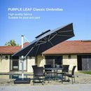 PURPLE LEAF Best Square Cantilever Pool Umbrella Outdoor Patio Sun Porch Umbrella