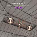 PURPLE LEAF Deck Gazebo Champagne Hardtop Metal Frame Double Roof with Curtains and Netting with Lights-milky