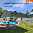 PURPLE LEAF Premium Patio Umbrella Classic SUNBRELLA Cantilever Umbrellas