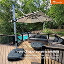 PURPLE LEAF Premium Patio Umbrella Classic SUNBRELLA Cantilever Umbrellas