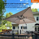 PURPLE LEAF Premium Patio Umbrella Classic SUNBRELLA Cantilever Umbrellas