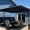 PURPLE LEAF Best Square Cantilever Pool Umbrella Outdoor Patio Sun Porch Umbrella