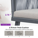 PURPLE LEAF Replacement Semicircle Cushion or Cover for Dining Chair