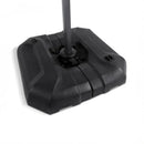 PURPLE LEAF black patio umbrella base. Durable plastic, suitable for cantilever umbrellas, enhances stability.
