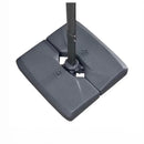 PURPLE LEAF Grey Cantilever Umbrella Base, durable patio umbrella base