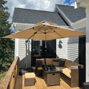 PURPLE LEAF Best Square Cantilever Pool Umbrella Outdoor Patio Sun Porch Umbrella