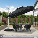 PURPLE LEAF Best Square Cantilever Pool Umbrella Outdoor Patio Sun Porch Umbrella