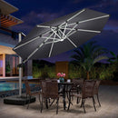 Clearance - PURPLE LEAF Cantilever Outdoor Umbrella Patio Umbrella - Purple Leaf Garden