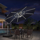 Clearance - PURPLE LEAF Cantilever Outdoor Umbrella Patio Umbrella - Purple Leaf Garden