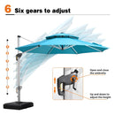 Clearance - PURPLE LEAF Cantilever Outdoor Umbrella Patio Umbrella - Purple Leaf Garden