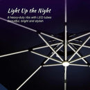 Clearance - PURPLE LEAF Cantilever Outdoor Umbrella Patio Umbrella - Purple Leaf Garden