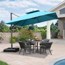 Clearance - PURPLE LEAF Cantilever Outdoor Umbrella Patio Umbrella - Purple Leaf Garden