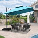 Clearance - PURPLE LEAF Cantilever Outdoor Umbrella Patio Umbrella - Purple Leaf Garden