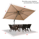 Clearance - PURPLE LEAF Cantilever Outdoor Umbrella Patio Umbrella - Purple Leaf Garden