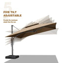 Clearance - PURPLE LEAF Cantilever Outdoor Umbrella Patio Umbrella - Purple Leaf Garden