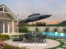 Clearance - PURPLE LEAF Cantilever Outdoor Umbrella Patio Umbrella - Purple Leaf Garden