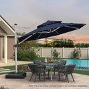 Clearance - PURPLE LEAF Cantilever Outdoor Umbrella Patio Umbrella - Purple Leaf Garden