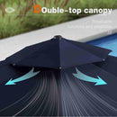 Clearance - PURPLE LEAF Cantilever Outdoor Umbrella Patio Umbrella - Purple Leaf Garden