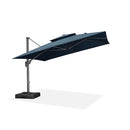 PURPLE LEAF SUNBRELLA Cantilever Umbrella Grey Aluminum Patio Umbrella