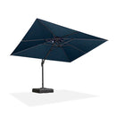 PURPLE LEAF SUNBRELLA Cantilever Umbrella Grey Aluminum Patio Umbrella