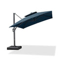 PURPLE LEAF SUNBRELLA Cantilever Umbrella Grey Aluminum Patio Umbrella